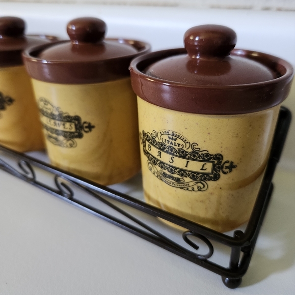 Vintage Spice Keeper Jars Rack - Picture 3 of 10